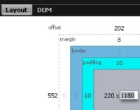 Firebug layout pane